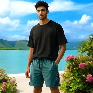 Mens BOARD SHORTS by CRAZY SHIRTS Trunks Blue